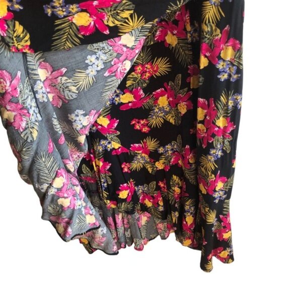 Michel Studio Dress US 12 Floral Party Dress Multi Black Pink Yellow Gre… - Picture 6 of 16
